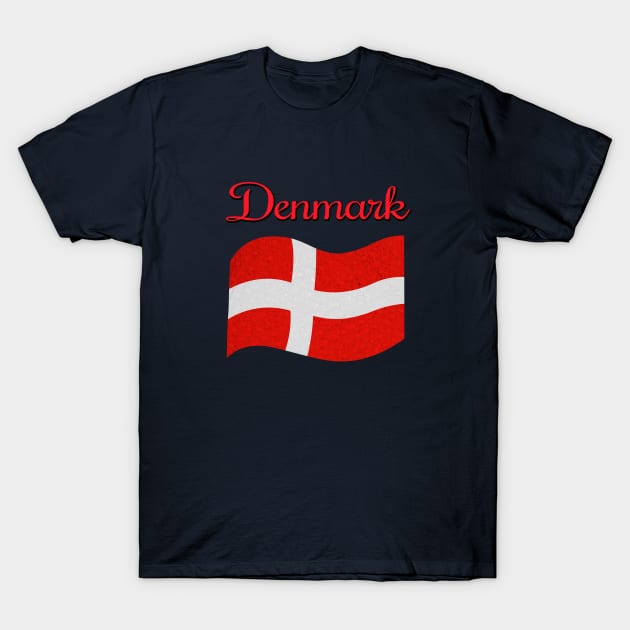 Flag of Denmark, danmarks flag T-Shirt by Purrfect